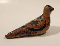 Vintage Mexican Tonala Dove Bird Hand Painted Ceramic Pottery Ornament