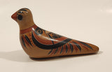 Vintage Mexican Tonala Dove Bird Hand Painted Ceramic Pottery Ornament