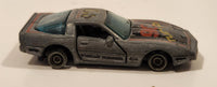 Vintage 1982 Kidco Lock Ups Corvette Turbo #90 Grey Die Cast Toy Car Vehicle with Opening Doors No Tires