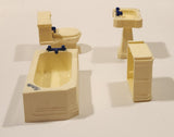 Vintage Reliable Products Bathroom Furniture Miniature Plastic Dollhouse Toys