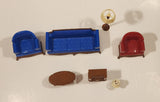 Vintage Reliable Products Living Room Furniture Miniature Plastic Dollhouse Toys