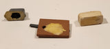 Vintage Toaster Cutting Board with Knife and Loaf of Bread Miniature Dollhouse Toys
