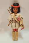 Vintage Raw Hide Clothing Aboriginal Native Indian 8" Tall Doll with Opening and Closing Eyes