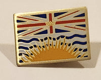 British Columbia, Canada Flag Themed Enamel Metal Lapel Pin Souvenir Travel Collectible
