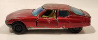 Vintage 1972 Lesney Matchbox Super Kings No. 33 Citroen S.M. Red Die Cast Toy Car Vehicle with Opening Doors