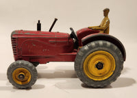 Vintage Meccano Dinky Toys Massey Harris Tractor Red Die Cast Farm Machinery Toy Vehicle