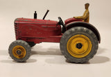 Vintage Meccano Dinky Toys Massey Harris Tractor Red Die Cast Farm Machinery Toy Vehicle
