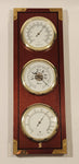 Vintage Thermor Scotiabank Thermometer Barometer Hygrometer Wood Cased Weather Station Made in Japan