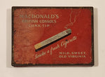 Vintage Macdonald's British Consols Cork Tip Cigarettes Tin Metal Case
