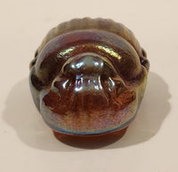 Robert Held Egyptian Scarab Beetle Iridescent Art Glass Paperweight Not Signed