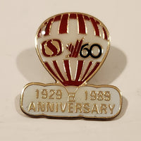 1929 to 1989 Safeway 60th Anniversary Hot Air Balloon Enamel Metal Lapel Pin