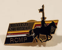 RCMP Royal Canadian Mounted Police Musical Ride Mountie on Horse British Columbia Enamel Metal Lapel Pin