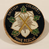 British Columbia Mine Rescue Enamel Metal Lapel Pin