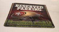 Rico Industries NFL San Francisco 49ers Reserved Parking 8 1/4" x 11" Embossed Tin Metal Sign