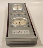 Envision Financial Clock Thermometer Barometer Hygrometer Plastic Cased Weather Station