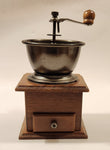 French Style Wood and Metal Coffee Grinder Mill
