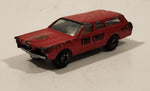 Yatming No. 1015 Ford Station Wagon Fire Department Red Die Cast Toy Car Vehicle