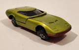 Vintage 1970 Lesney Products Matchbox Series Superfast No. 52 Dodge Charger MkIII Lime Green Die Cast Toy Car Vehicle