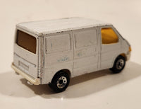 1986 Matchbox Ford Transit Van White Die Cast Toy Car Vehicle