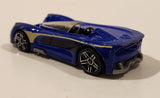 2011 Hot Wheels Super 6-Lane Raceway Monoposto Blue Die Cast Toy Car Vehicle