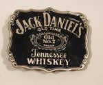 Jack Daniel's Old Time Old No. 7 Brand Tennessee Whiskey Black Enamel Pure Pewter Metal Belt Buckle