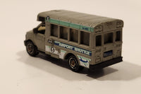 2016 Matchbox City GMC School Bus Airport Shuttle Grey Die Cast Toy Car Vehicle