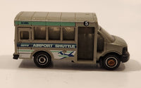 2016 Matchbox City GMC School Bus Airport Shuttle Grey Die Cast Toy Car Vehicle