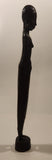 African Woman 14 1/4" Hand Carved Wood Sculpture