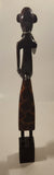 African Man with Hand On Chin Pondering 16" Hand Carved Wood Sculpture