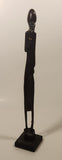 African Man with Hand On Chin Pondering 19 3/4" Hand Carved Wood Sculpture