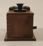 Vintage 1960s Crank Telephone Wood Ringer Box Pencil Sharpener