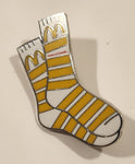 Rare McDonald's Home Is Canada Sock Shaped Enamel Metal Lapel Pin