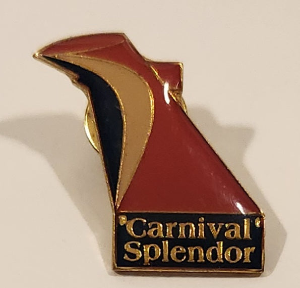 Carnival Cruises Splendor Enamel Metal Lapel Pin