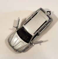 Maisto BMW X5 Silver 1/42 Scale Pull Back Die Cast Toy Car Vehicle with Opening Doors