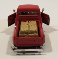 Maisto '53 Ford Pickup Truck Red 1/32 Scale Pull Back Die Cast Toy Car Vehicle with Opening Doors