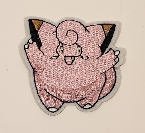 Pokemon Clefairy Chubby Embroidered Fabric Patch Badge