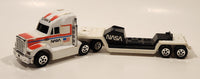 1990 Buddy L NASA Peterbilt Semi Tractor and Trailer Pressed Steel Toy Car Vehicle