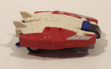 1985 McDonald's Tomy Japan Gobot Commandrons Solardyn Red Blue White Transformer Toy Vehicle