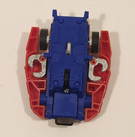 1985 McDonald's Tomy Japan Gobot Commandrons Solardyn Red Blue White Transformer Toy Vehicle