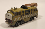2002 Learning Curve Gullane Thomas & Friends Diesel 10 Train Engine Locomotive Brown Beige 4" Long Magnetic Die Cast Toy Vehicle
