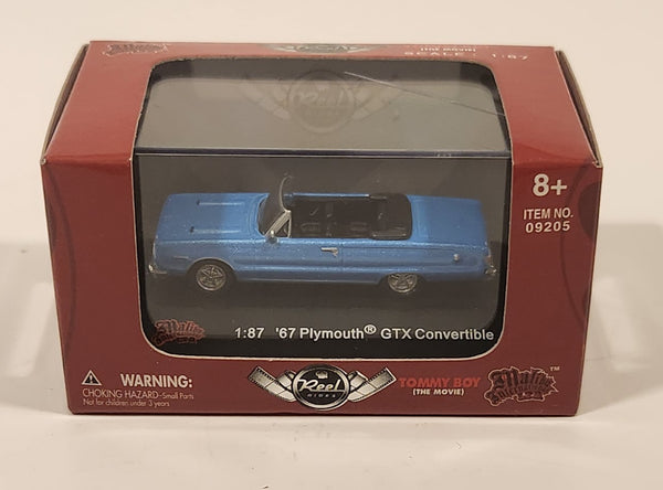 2006 Malibu International Reel Rides Tommy Boy The Movie '67 Plymouth GTX Convertible Blue 1:87 Scale Die Cast Toy Car Vehicle