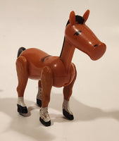 Fisher Price Little People Farm Brown Horse Toy Figure Made in Hong Kong