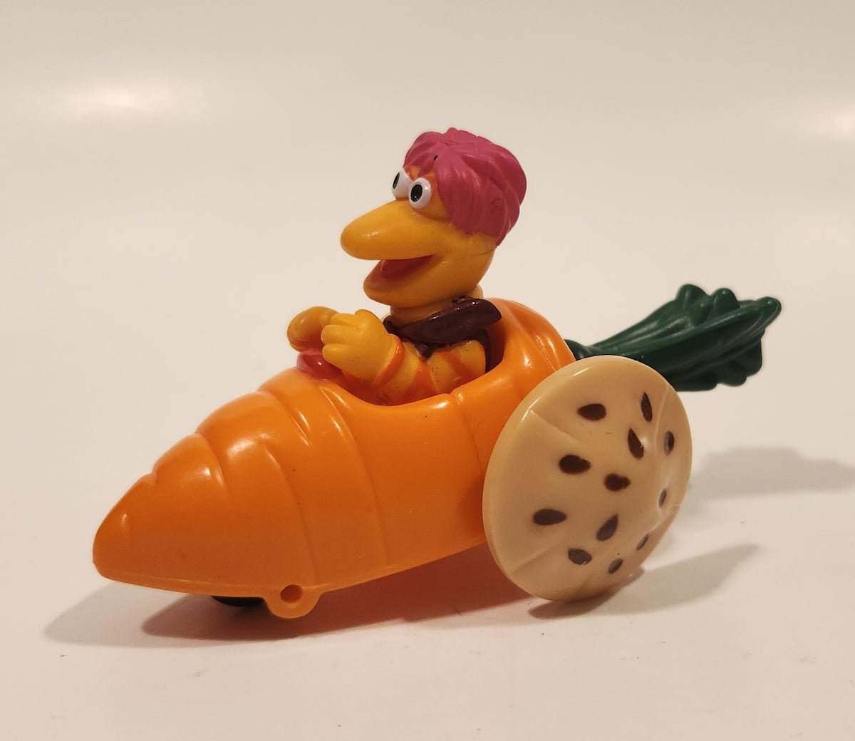 1987-1988 Orange Fraggle Rock 'Gobo' Carrot Shaped Toy Car Vehicle McD ...