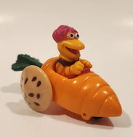 1987-1988 Orange Fraggle Rock 'Gobo' Carrot Shaped Toy Car Vehicle McDonald's Happy Meal Toy