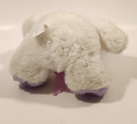 White and Purple Bunny Rabbit with Pink Bow 10" Stuffed Plush Toy