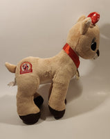 2014 Character Arts Rudolph The Red Nosed Reindeer 50 Years 12" Tall Stuffed Plush Toy