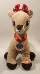 2014 Character Arts Rudolph The Red Nosed Reindeer 50 Years 12" Tall Stuffed Plush Toy