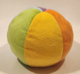 Rainbow 6 Color Beach Ball 4" Stuffed Plush Toy