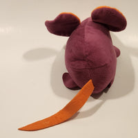 Thrills and Chills Purple and Orange Mouse 6 1/2" Stuffed Plush Dog Squeak Toy