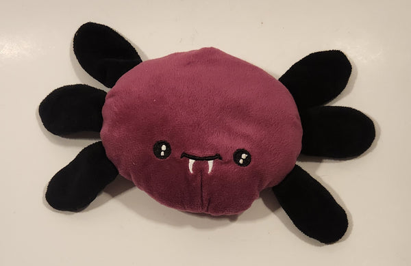 Thrills and Chills Dog Collection Purple and Black Spider 9 1/2" Stuffed Plush Dog Squeak Toy